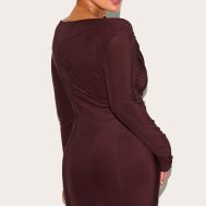 c65fa5915b1dbef644b55164aee364eb7e797ef7_CNM3338_2_plus_chocolate_double_layer_slinky_ruched_long_sleeve_mini_dress-1