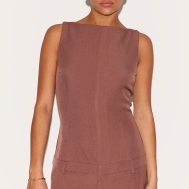 c6e2d2686f7d6032820c16d8c9f4fcd098c3d62e_CNM3509_3_petite_mocha_tailored_boat_neck_playsuit