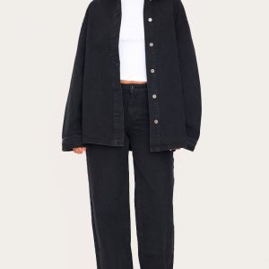Tall Black Wide Leg Jeans