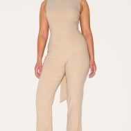 c7ae7550cd21306b5eaf9e73714eec3f1e300da0_CNM3023_2_shape_stone_stretch_woven_tailored_high_neck_wide_leg_jumpsuit