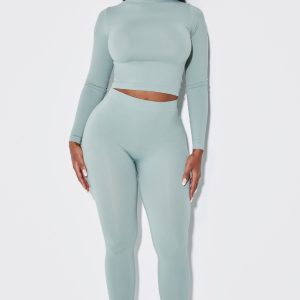 Shape Sage Green Stretch Seamless High Waisted Leggings