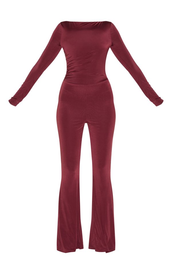 c8b83b9501a82e45f8dfc1c43dfca68e8ce2f28e_CNM3116_5_wine_double_layer_slinky_gathered_long_sleeve_wide_leg_jumpsuit-1