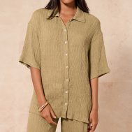 c97423071a60d69e66839bd51ac62235885ab3ad_CNM1743_1_chartreuse_textured_woven_oversized_short_sleeve_shirt