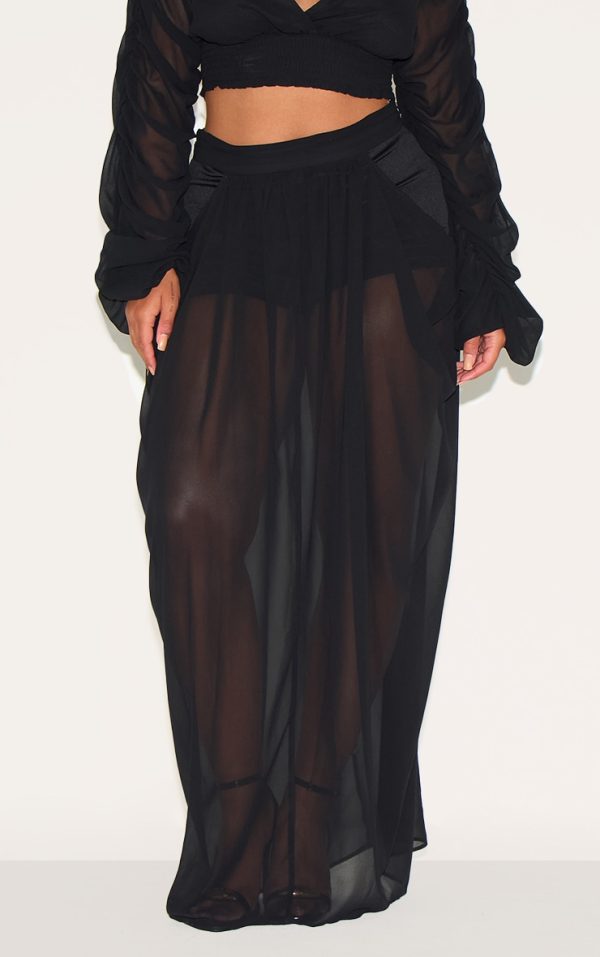 c992a837516b81caefaecf52531fce2525111f0b_CNM6238_2_shape_black_chiffon_highwaisted_drape_maxi_skirt