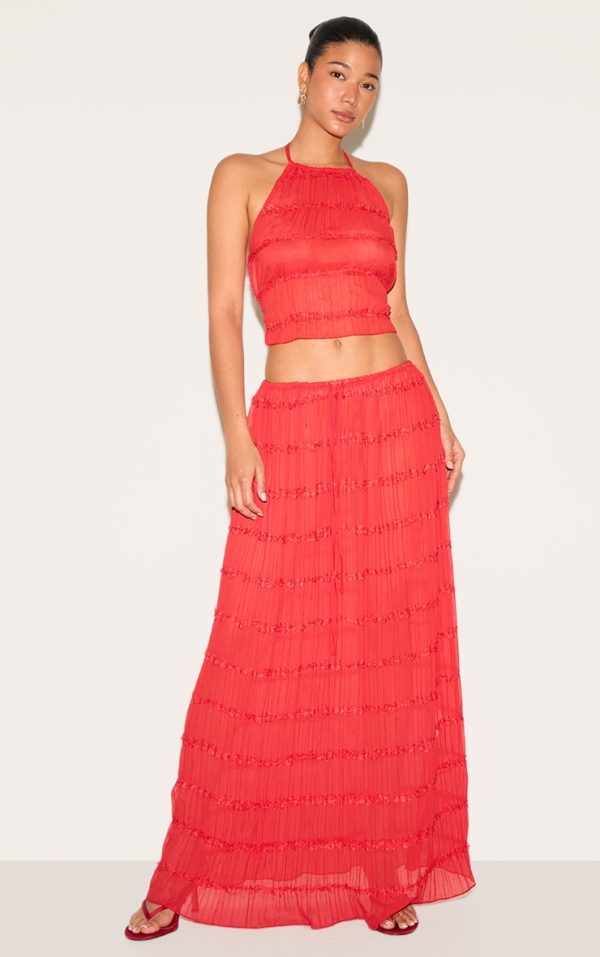 c9ae889b1e5cef469f3bf2a41ea78d5b2ad2d0fa_CNM7094_3_tomato_chiffon_ruched_frill_detail_halterneck_top