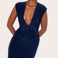 ca78bca4df8c176bad5b22f0141a40aaa8412bd2_CNM8667_3_navy_double_layer_plunge_ruched_shoulder_drape_waist_maxi_dress