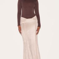 cac55d0e20c92347b495dfbf3f452b7adc7dd208_CNL9104_1_stone_faux_suede_ruching_waist_detail_maxi_skirt
