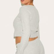 cb2f6df67d1f551eeed2f2e859f5a58b5ca98e18_CNM2095_2_plus_grey_marl_asymmetrical_waffle_button_crop_top