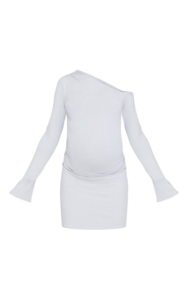 cb5e9f13baba6cf2dff044659e441429446a8d11_CNL9375_5_maternity_grey_asymmetric_ruched_long_sleeve_mini_dress