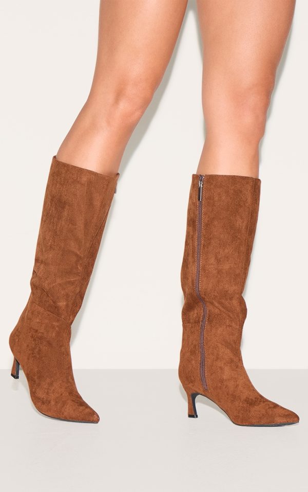 cb88f9a112144ada7a60341dd4bd0cd7eb38fda3_CNL1263_5_chocolate_faux_suede_point_toe_mid_heeled_knee_high_boots