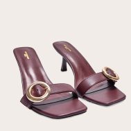 ccaf3747cb2ff1ac73f35e384c1dfb28384edfe8_CNL3568_2_wide_fit_burgundy_pu_square_toe_buckle_detail_low_heeled_mules