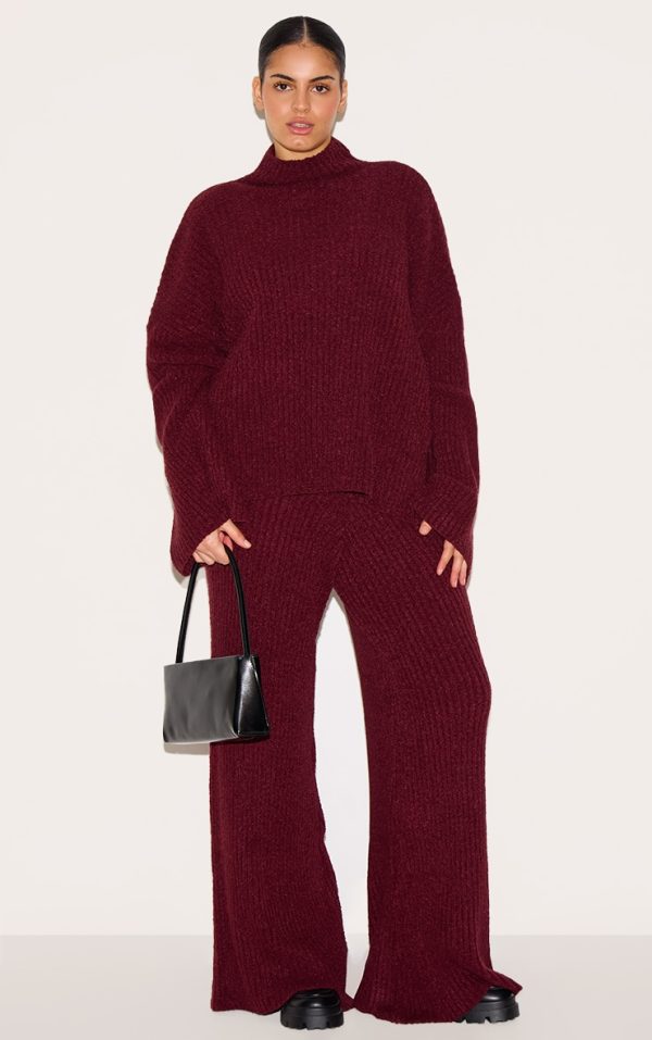 cce747f14c04929ee1287e861aa98c541b5a9718_CNM3926_1_plus_burgundy_rib_boucle_knit_wide_leg_trousers