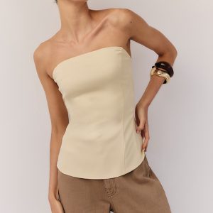 Lemon Peplum Bandeau