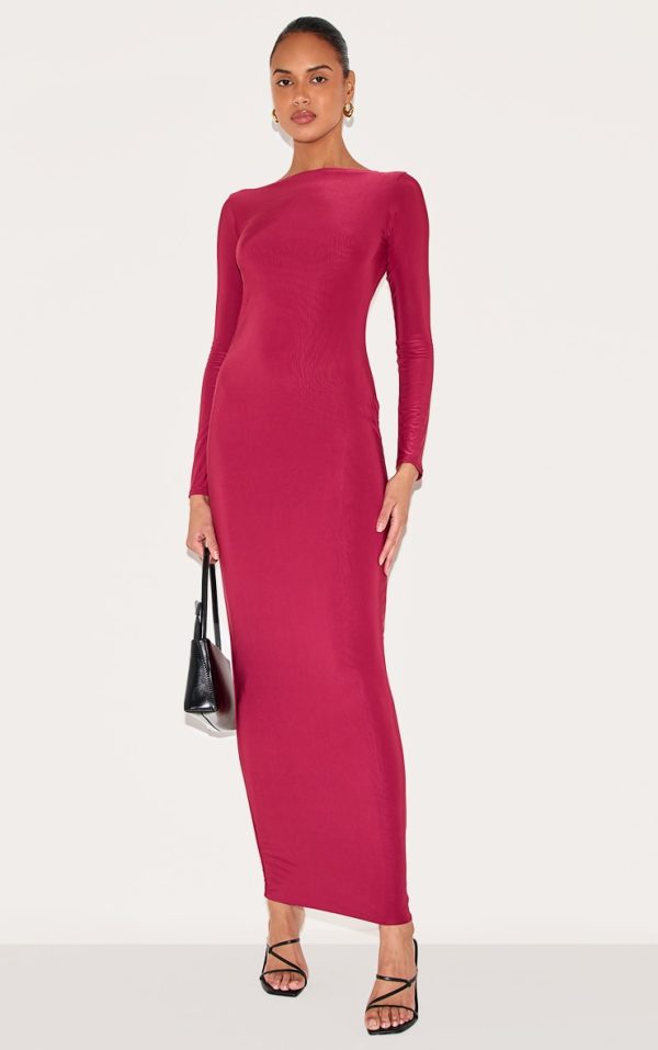 cdcb982725de77f0d159bcccc462ff792034dea8_CNM1604_1_wine_double_layer_slinky_flared_sleeve_midaxi_dress