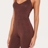 ce28bb5eb4fe2ac9632e3b07054fcfd759d6c3d9_CMU5364_4_chocolate_basic_strappy_plunge_jumpsuit-1
