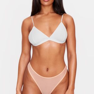Nude Mesh Pack of 5 Basic Thongs