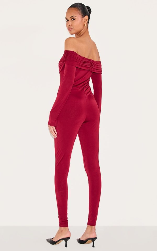 cf16511d3bea9a129a9c30727d31c0a473793dca_CNM3126_2_burgundy_double_layer_slinky_bardot_straight_leg_jumpsuit-1