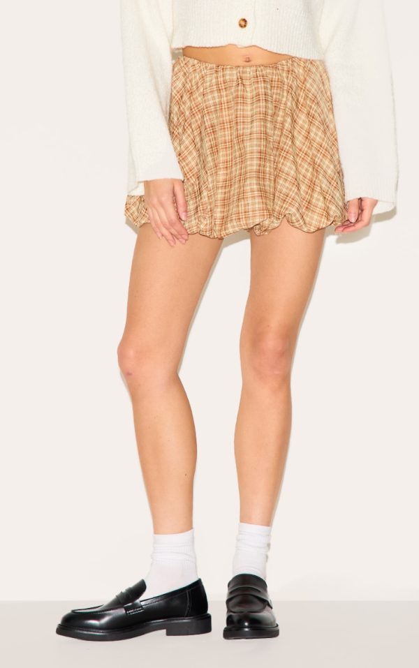 cf6a562653b2d29d45bbf8725b0ad616061dcbda_CNL7560_2_brown_cotton_check_print_puffball_skirt