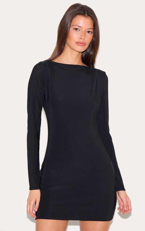 cf7371d11b649e9018fe6aa5532bff2797e12be3_CNM2979_1_black_slinky_long_sleeve_mini_dress
