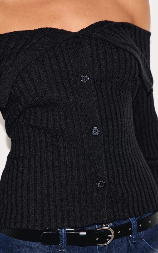 d02d8e4e3f7fb6a20c75ca67ac311ce42c3e1cda_CNL6064_4_black_rib_knit_fold_over_button_up_top
