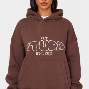 Petite Chocolate PLT Studio Print Hoodie