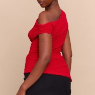d05622fe3f77a7b4c2b686b1209cd957e0c819ab_CNM6609_2_red_textured_asymmetric_slouched_detail_long_top
