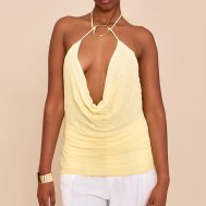 d0bbf4384fd953ff3f41f902e70702fbebe65ff6_CNM8028_4_butter_yellow_double_layer_crinkle_mesh_trim_cowl_neck_long_top