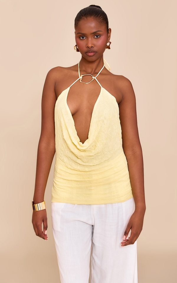 d0bbf4384fd953ff3f41f902e70702fbebe65ff6_CNM8028_4_butter_yellow_double_layer_crinkle_mesh_trim_cowl_neck_long_top