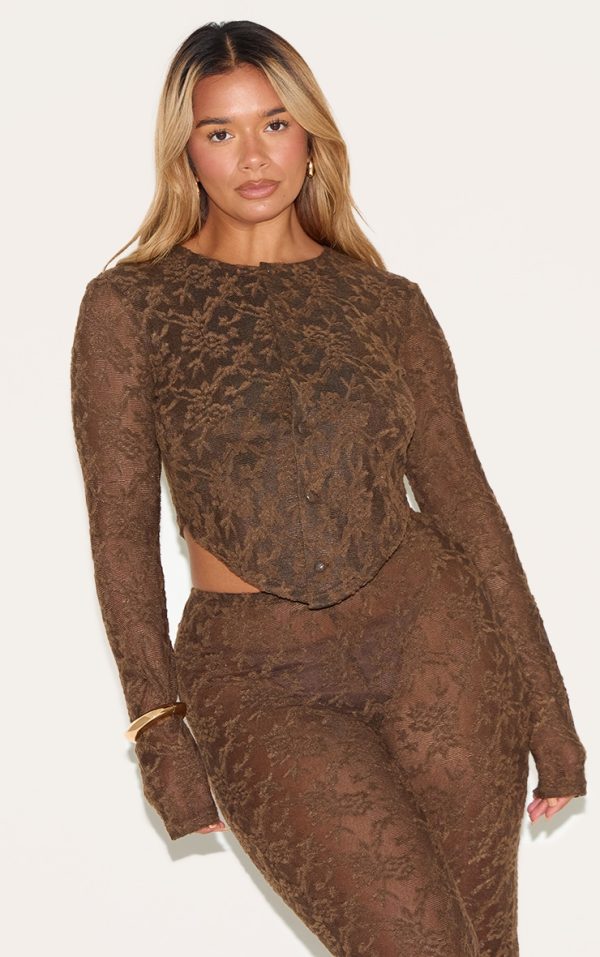 d14b4942a9badb1b15de81a0eac1d9b3936c9bcc_CNM6581_1_shape_chocolate_textured_lace_button_front_cardigan