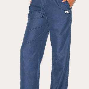 PRETTYLITTLETHING Tall Navy Shell Drawstring Wide Leg Trousers