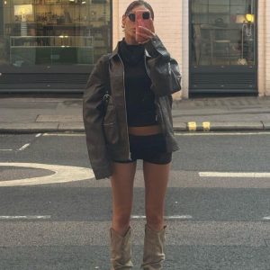 Black Sheer Knit Hot Pant
