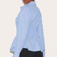 d2bf3facc2baa8045a471dd449b49066e0706e7f_CNL7547_2_blue_shirred_striped_fitted_shirt