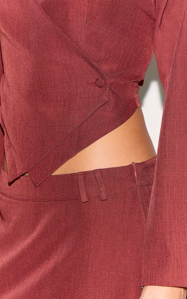 d3890175f7ab33d82660d00e730afa4af18f7af4_CNM3510_4_petite_burnt_orange_woven_long_sleeve_asymmetric_button_top