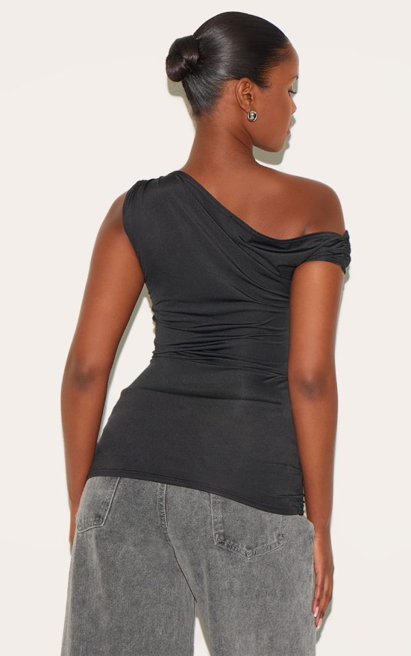 d4b74ad882f5211c0efce8f891b1d6f4ca36ad6d_CNK9494_2_black_slinky_asymmetric_ruched_detail_long_top