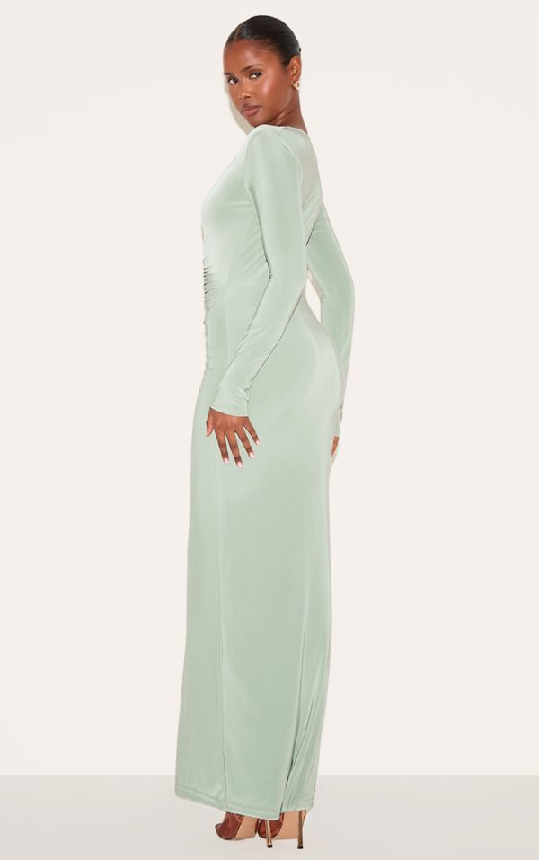d56dae50d493af49da468b143c34e0dc37518e1b_CNM8003_2_sage_green_double_layer_plunge_ruched_maxi_dress