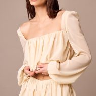 d5a5e58011bd7d01245b6a3559614beed23f2e20_CNM4347_4_almond_chiffon_gathered_lace_trim_blouse