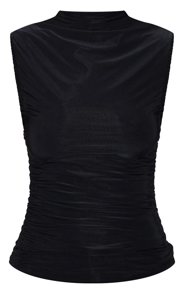 d6012f4c14cb15205749d5fce35aa9960746d4e2_CNM2681_5_tall_black_double_layer_slinky_ruched_long_top