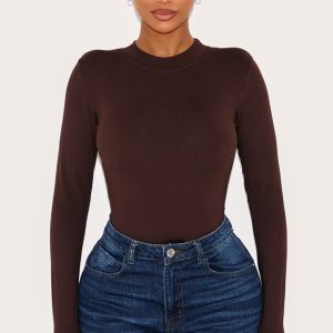 Shape Chocolate Sculpted Long Sleeve Bodysuit
