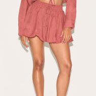 d6cacf83ef3b8d84d392e9bcbb9dc5e365045f86_CNM1731_2_rust_drawstring_puff_ball_skirt