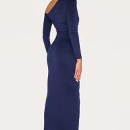 d75a3bc14a2a2d73c201536e6886a594c4e8346b_CNM3146_2_navy_double_contour_twist_detail_long_sleeve_maxi_dress