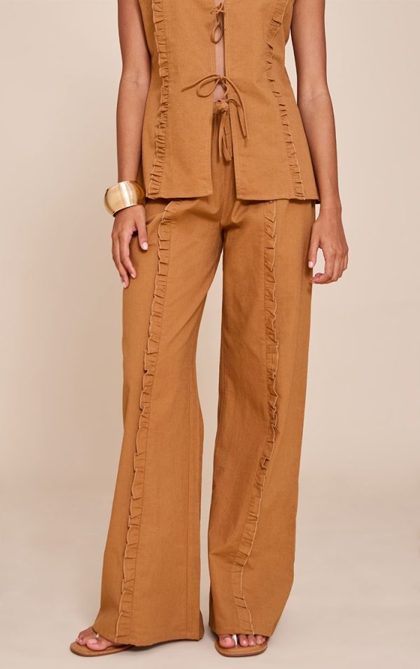 d7a448b670e43d0795fc4123f0e59fe40dbca4fc_CNM3934_2_tan_linen_look_wide_leg_drawstring_trousers
