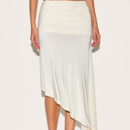d7f0036c87b089a3bab11c68feeff2908e6113ce_CNN0303_2_cream_double_layer_slinky_asymmetrical_ruched_midaxi_skirt