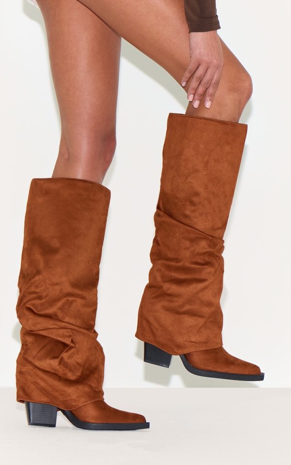 d7f52bcbd1d5d6c5121c977feb111b0cc8d9d785_CNL6665_5_tan_faux_suede_point_toe_fold_over_block_heel_knee_high_boots-1