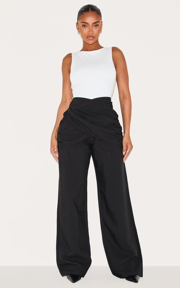 d9020a71de08083aa8598096527c9acc12b146f3_CNM0991_1_shape_black_high_waisted_tailored_wrap_v_front_wide_leg_trousers