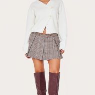 d93d5f54200eebef961b92d5ebcfd850090fad5f_CNL5644_1_petite_brown_checked_pleated_mini_skirt