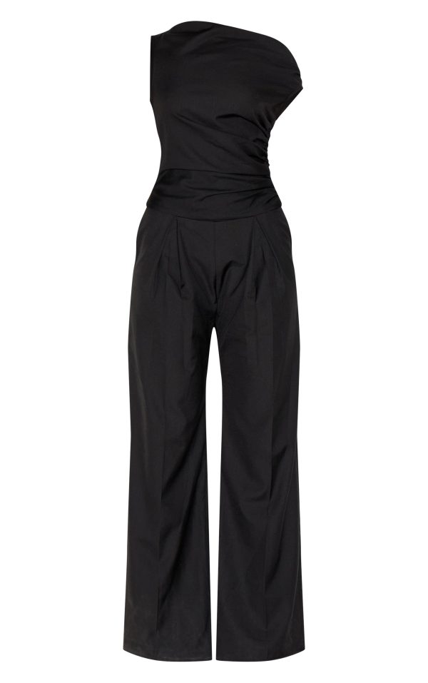 da2caa08d85df90ebc2bde52504965d19d0e8fb5_CNM0443_5_black_woven_ruched_one_sleeve_jumpsuit