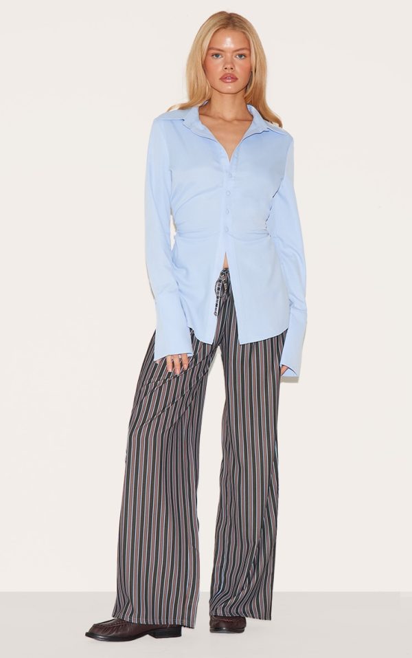 daa330be2b1735715cb865033efb00885bb47e42_CNM3104_1_chocolate_striped_cotton_thin_waistband_wide_leg_trousers