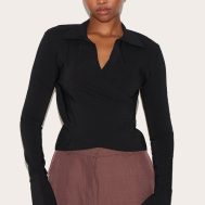 db6c52e9a7a12c6a64aee1910d119b505acfd36e_CNL8959_1_black_bengaline_wrap_detail_fitted_shirt