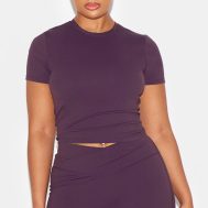 dbafe7a95bdaa49948dbb279d71a60c9bd3897e3_CNM0256_6_dark_plum_sculpt_short_sleeve_longline_gym_top