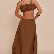 dbf88f32b1fe0f6b4310665acfdfe15754f2031f_CNM1909_1_chestnut_cotton_poplin_low_rise_maxi_puff_ball_skirt